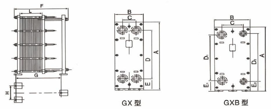 板式換熱器外形及安裝尺寸.jpg